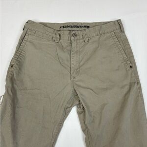 Duluth Flex Ballroom Khakis Men’s Pants Relaxed Fit Beige Workwear Pockets 34x30